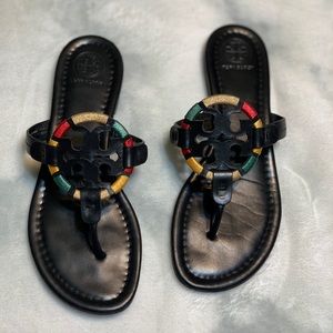 Tory Burch Black Miller Sandals shoes
